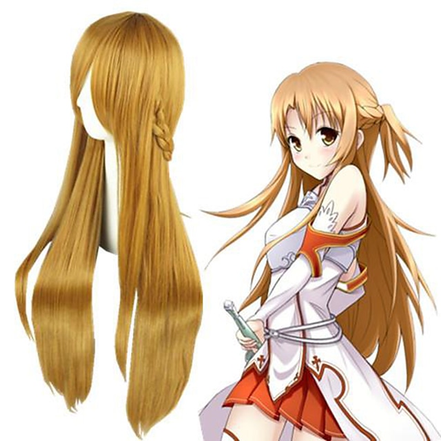 Beauty & Hair Wigs & Hair Pieces | Cosplay Costume Wig Cosplay Wig Asuna Yuuki SAO Swords Art Online Straight Cosplay Asymmetric