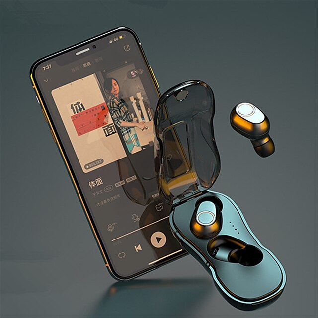  LITBest B-02 Trådløse øretelefoner TWS-hodetelefoner Trådløs Stereo Med ladeboks Svettebestandig til Sport og trening