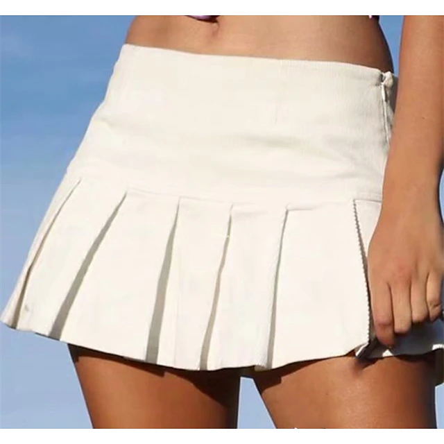 lightinthebox.com | Women's Tennis Skirts Golf Skirts Golf Skorts Butt Lift Breathable Quick Dry Skirt Pleated Solid Color Autumn / Fall Spring Summer Gym Workout Tennis Golf / Micro-elastic / Moisture Wicking #8034708