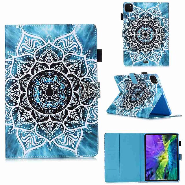  Case For Apple iPad Pro 11''(2020) / iPad 2019 10.2 / Ipad air3 10.5' 2019 Wallet / Card Holder / with Stand Full Body Cases Mandala PU Leather / TPU for iPad Air / iPad Air2 / iPad (2018)