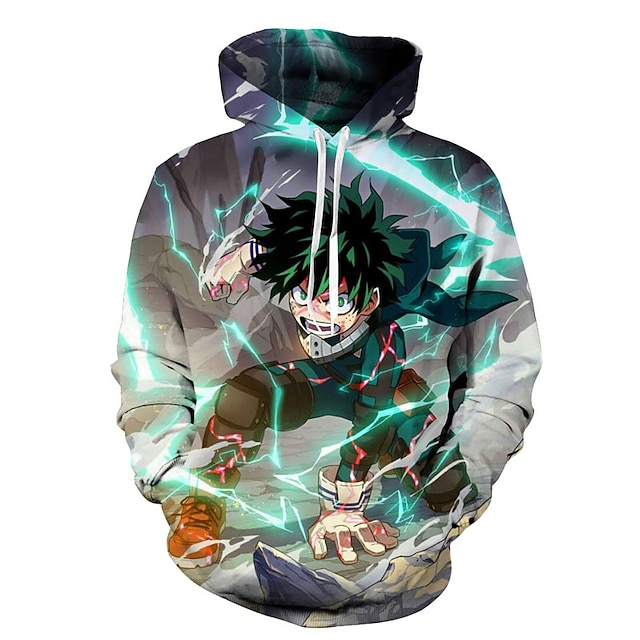 Toys & Hobbies Cosplay & Costumes | Inspired by My Hero Academia Boko No Hero Cosplay Costume Hoodie Terylene Print Printing Hoo