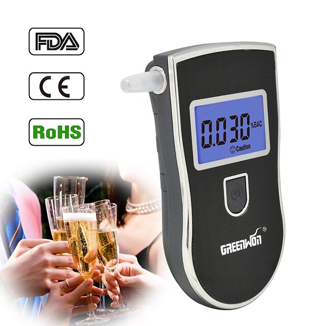  AT-818 Professional Police Digital Breath Alcohol Tester Breathalyzer AT818 