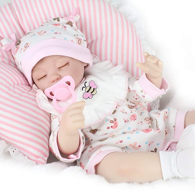  Reborn Baby Dolls Clothes Reborn Doll Accesories Cotton Fabric for 17-18 Inch Reborn Doll Not Include Reborn Doll Elephant Dog Bee Soft Pure Handmade Girls' 5 pcs
