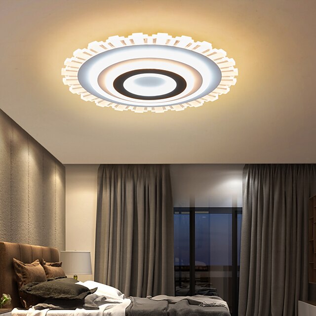  led acryl plafondlamp 50 cm rond dimbaar inbouw verlichting slaapkamer kinderkamer kantoor aan huis modern 110-120v / 220-240v