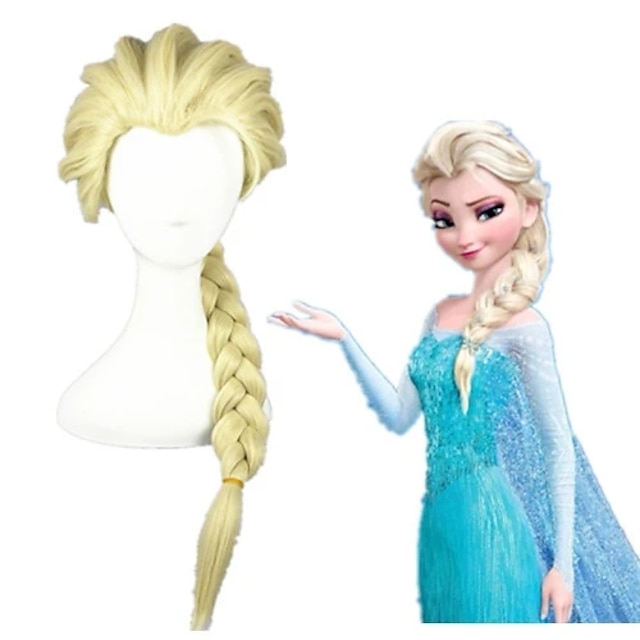 Beauty & Hair Wigs & Hair Pieces | Blonde Wigs for Women Cosplay Costume Wig Cosplay Wig Elsa Frozen Ii Curly Cosplay Braid Wig 