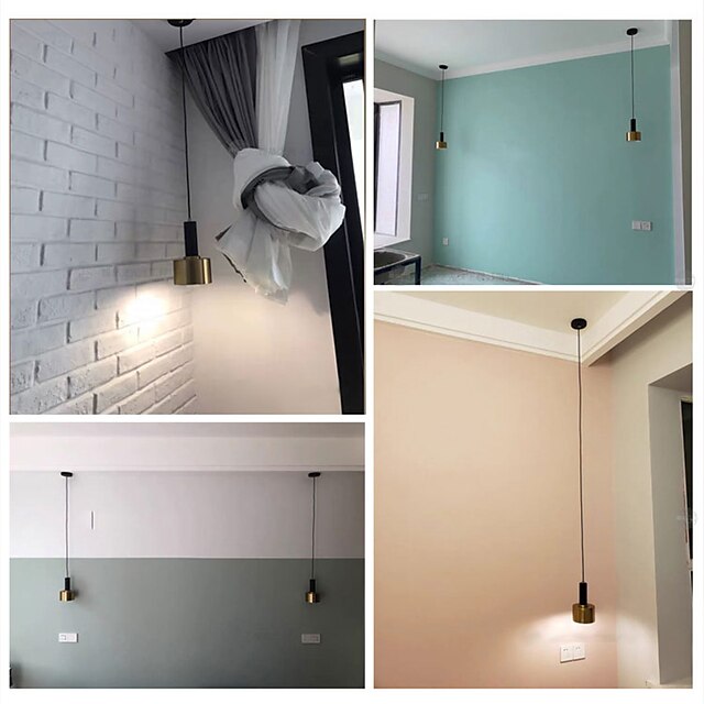 Lights & Lighting Pendant Lights | 12 cm Single Design Pendant Light lLED Dining Room Bedroom Warm White Metal Painted Finishes 