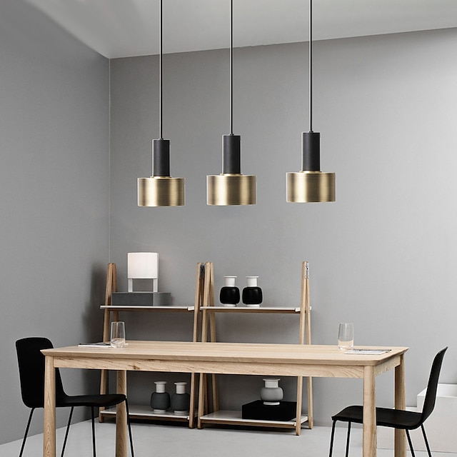 Lights & Lighting Pendant Lights | 12 cm Single Design Pendant Light lLED Dining Room Bedroom Warm White Metal Painted Finishes 