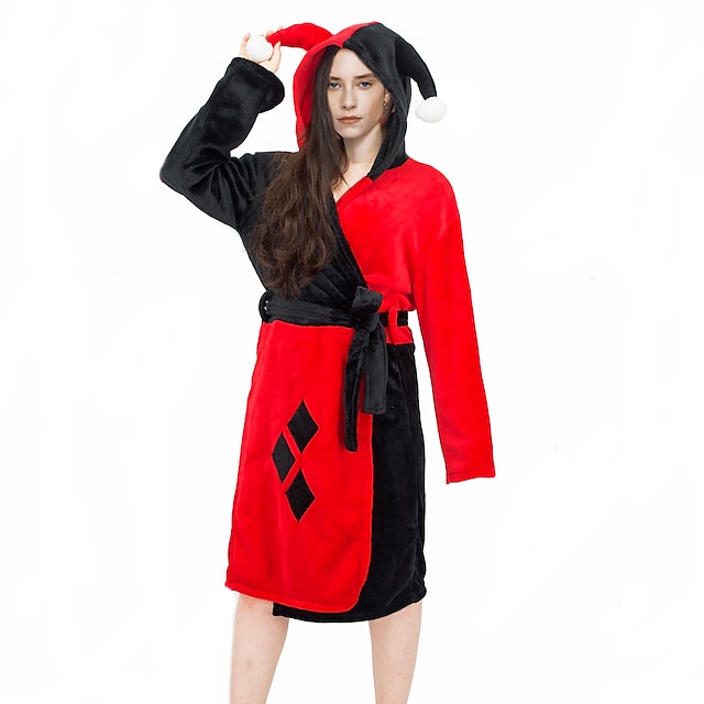  Inspired by Suicide Squad Harley Quinn Anime Cosplay Costumes Japanese Sleepwear Bath Robe For Women's