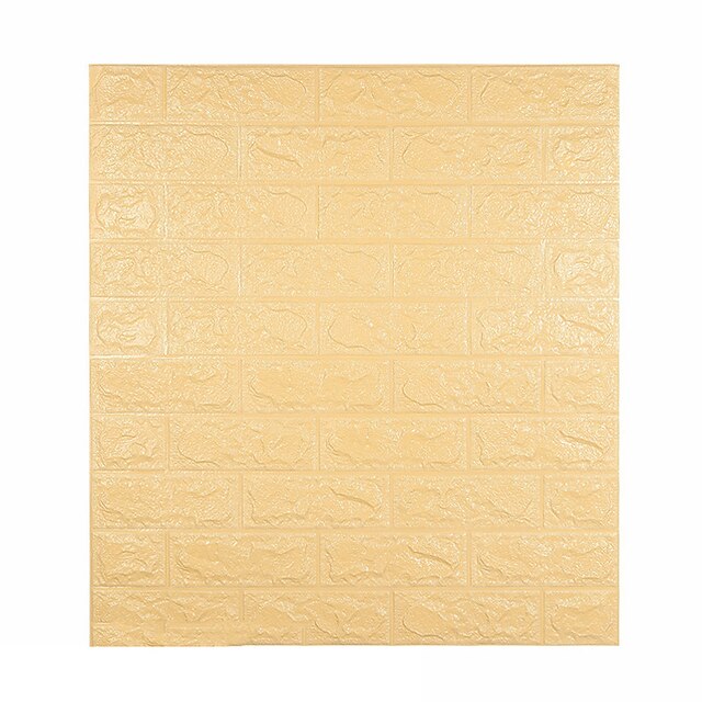 3D Brick Wall Stickers Living Waterproof Foam Room Bedroom DIY Adhesive