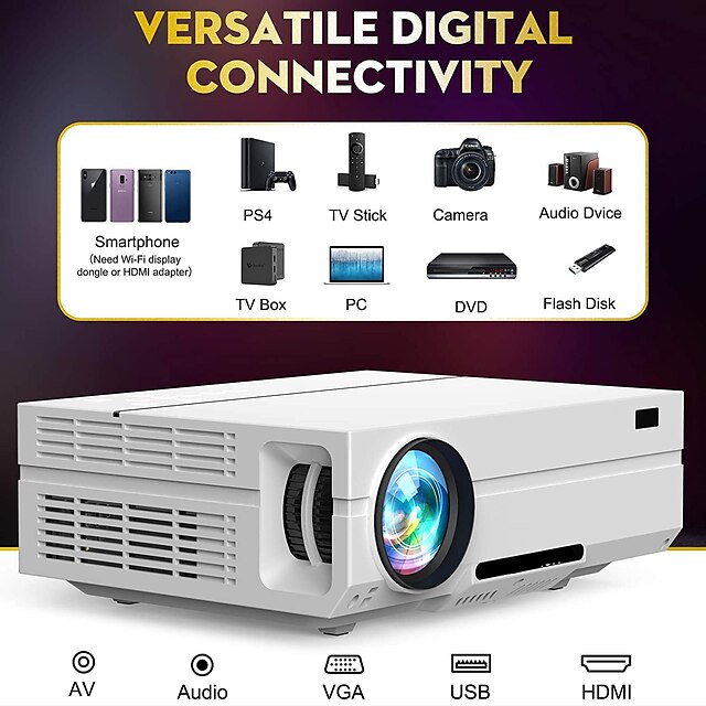 T60 Mini Projector LED 220 lm Android