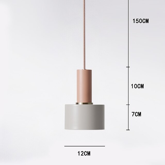 Lights & Lighting Pendant Lights | 12 cm Single Design Pendant Light lLED Dining Room Bedroom Warm White Metal Painted Finishes 