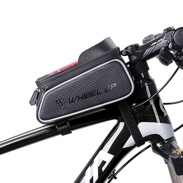 Wheel up Cell Phone Bag Bike Frame Bag Top Tube 6 inch Touchscreen