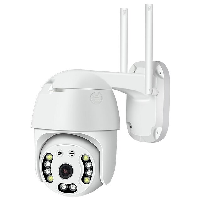  Full-color Night Vision IP Camera Outdoor Camera Wireless Monitoring Camera 10 Led Lamp Infrared Detection Automatic Tracking Voice Intercom Mobile Phone Remote IP66 Waterproof Camera