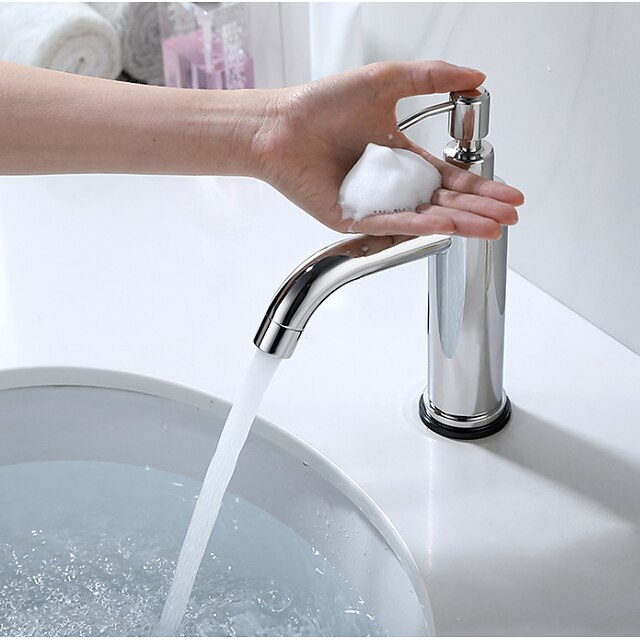  304 Stainless Steel Zero-touch Induction Faucet With Soap Dispenser Sterilization Automatic Intelligent Touch Basin Faucet