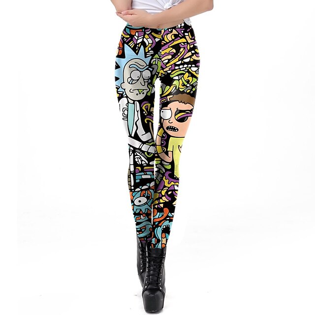 Inspired by Rick and Morty Pants Polyster Printing Pants For Women's