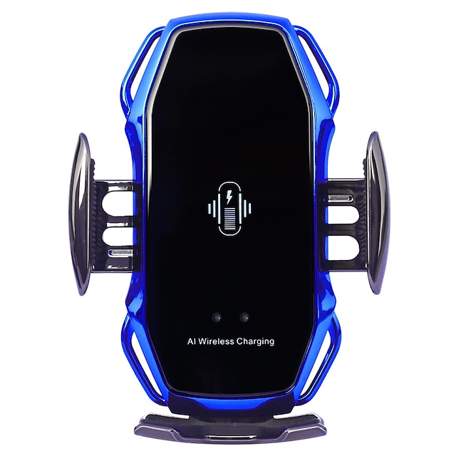  スマートセンサーカーフォンホルダー急速充電ワイヤレス充電器赤外線センサー自動クランプ急速充電電話ホルダーマウントカーチャージャーforiphone huawei samsung