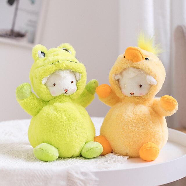  1 pcs Peluche Almohadas Muñeco de peluche Sofá juguetes Peluches Muñecas de peluche Animales de peluche y de felpa Oveja Personajes de Dibujos Realista Calmante PÁGINAS Felpa Juego imaginativo