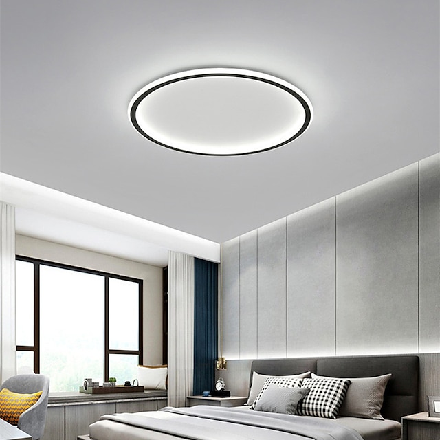Led Ceiling Lamp Round Ultra Thin, Simple Bedroom Light Fixtures