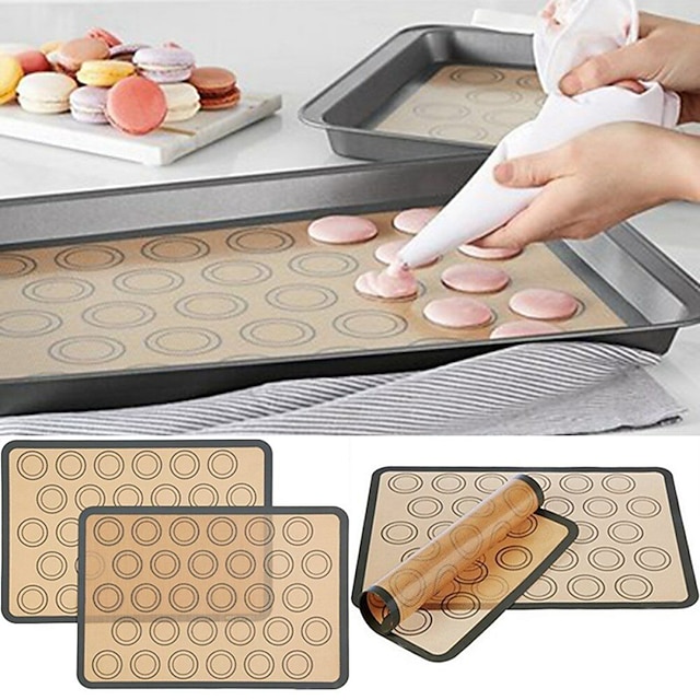 Perforated Silicone Baking Mat Non Stick Baking Sheets Oven Liner 29.5X42CM 