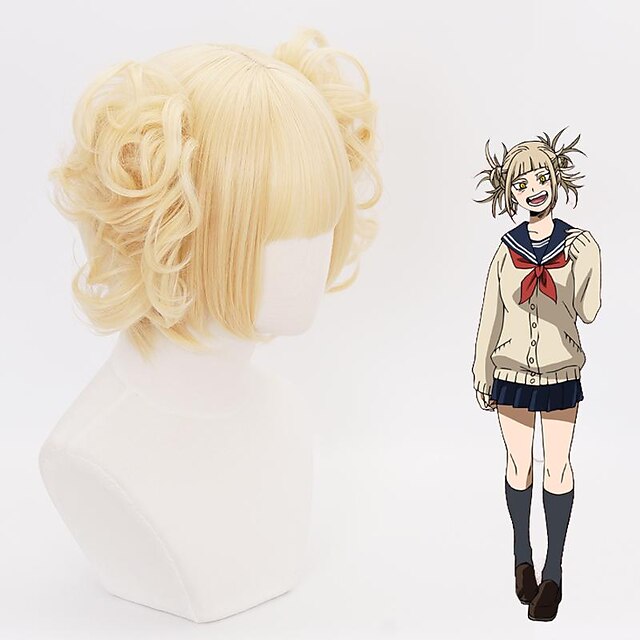 Cosplay Wig Cosplay Wig Himiko Toga My Hero Academy Battle For All Boku No Hero Academia Curly