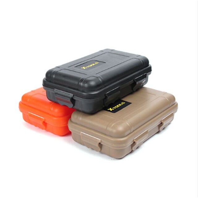  Waterproof Case Waterproof Survival Convenient Nylon Hiking Camping Outdoor Indoor Travel Black Orange Khaki 1 pcs