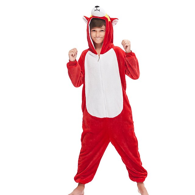 Pigiama Intero In Peluche Con Coda - Tutina Da Notte A Theme Cartoon Per Feste E Carnevale - Foto 5