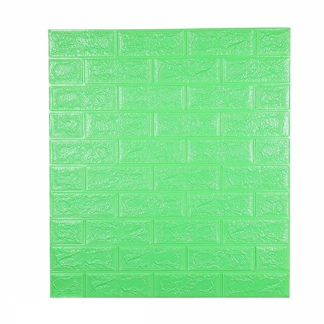 3D Brick Wall Stickers Living Waterproof Foam Room Bedroom DIY Adhesive