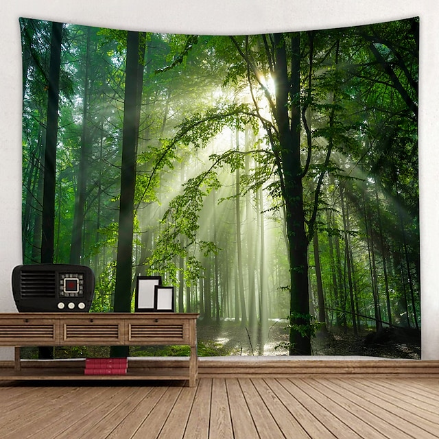 Paisajes de selva árboles grandes Tapiz Colgante De Pared Decoración de la sala de estar dormitorio dormitorio