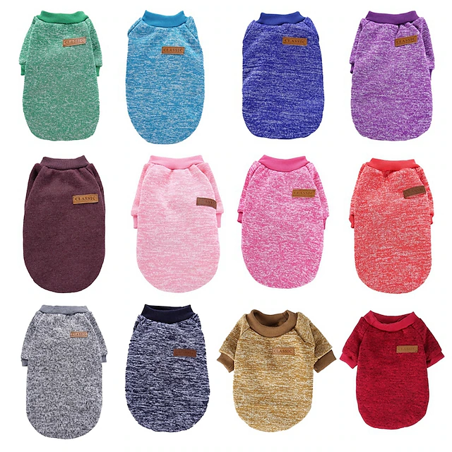 Dog Coat,Pet Dog Clothes Knitwear Dog Sweaters Soft Thickening Warm Pup Dogs Shirt Winter Puppy Dog Sweaters for Dogs 21