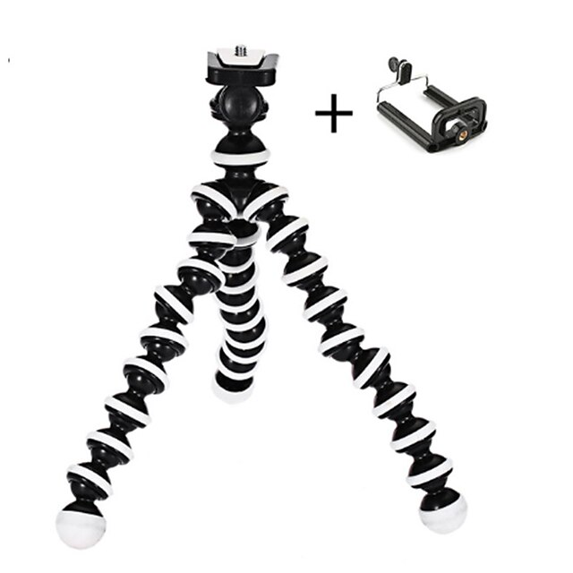  Octopus Camera Tripod Flexible Cell Phone Holder Stand Selfie Stick with Phone Holder for Smartphone/Camera/Action Camera/DSLR