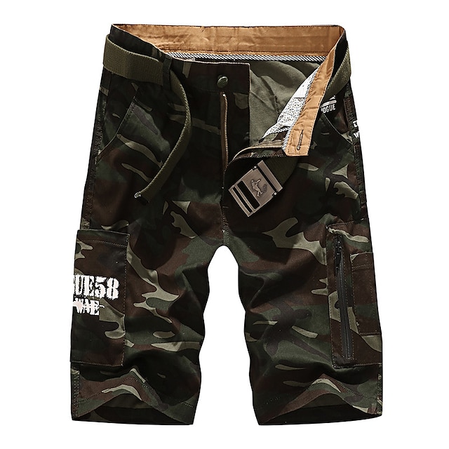  Men's Cargo Shorts Hiking Shorts Military Camo Summer Outdoor Standard Fit 10