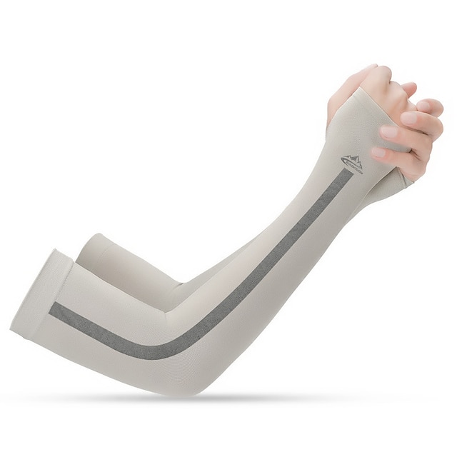  Manches de bras de refroidissement de protection solaire UV Bouclier de protection du bras de compression Manchettes Chauffe-bras Antidérapant UPF50+ Résistant aux ultraviolets Chinlon Elasthanne