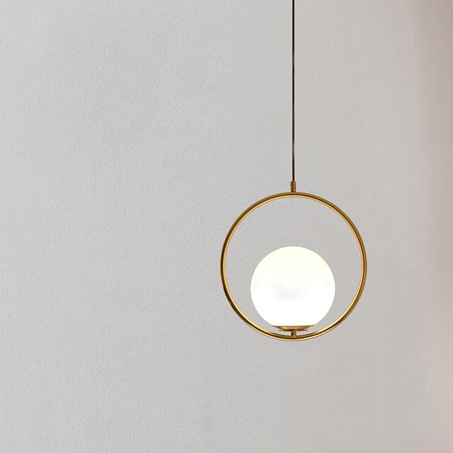  Lampada a sospensione a led da 178 cm design unico globo d'oro lampada a sospensione a una luce per isola cucina moderna 220-240v