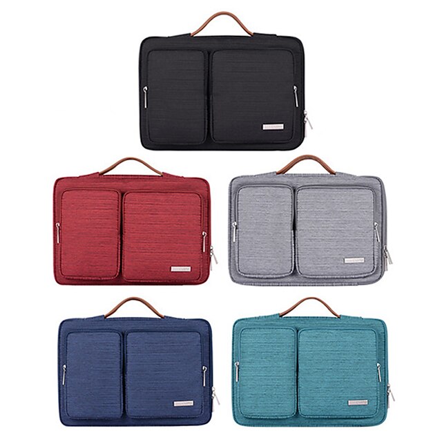  10 Inch Laptop / 11.6 Inch Laptop / 12 Inch Laptop Sleeve / Shoulder Messenger Bag / Briefcase Handbags Polyester Simple / Solid Colored Unisex Waterpoof Shock Proof
