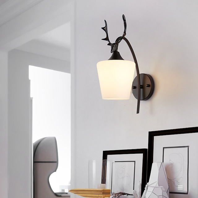  lightinthebox matt kreatív country skandináv stílusú led fali lámpák hálószoba gyerekszoba fém fali lámpa 110-120v 220-240v 12w