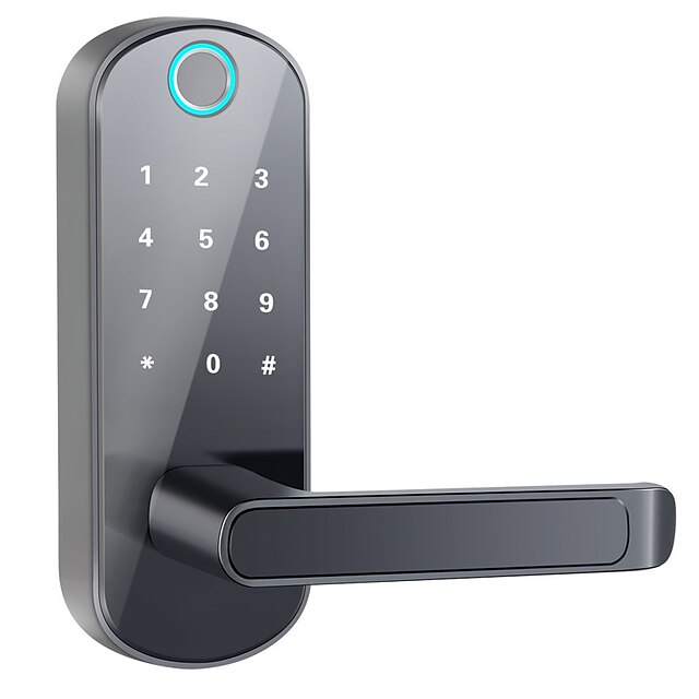  LITBest Aluminium alloy Fingerprint Lock / Intelligent Lock Smart Home Security System Fingerprint unlocking / Password unlocking Household / Home / Apartment Security Door / Copper Door (Unlocking