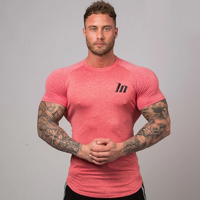 Sports & Outdoors Running, Jogging & Walking | Mens Short Sleeve Workout Tops Running Shirt Tee Tshirt Top Athleisure Summer Bre