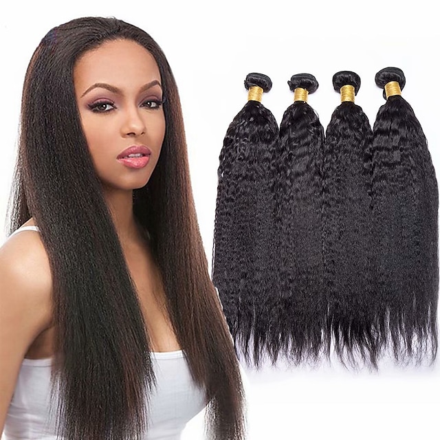 Lot De Tissage De Cheveux Cheveux Br Siliens Yaki Extensions De