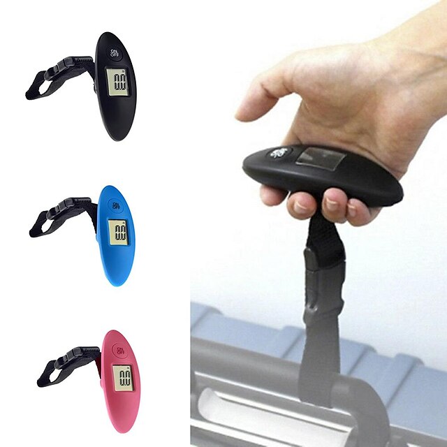  LCD Digital Electronic Luggage Scale Portable Suitcase Handled Travel Bag Weighting Fish Hook Hanging 40kg to 60g