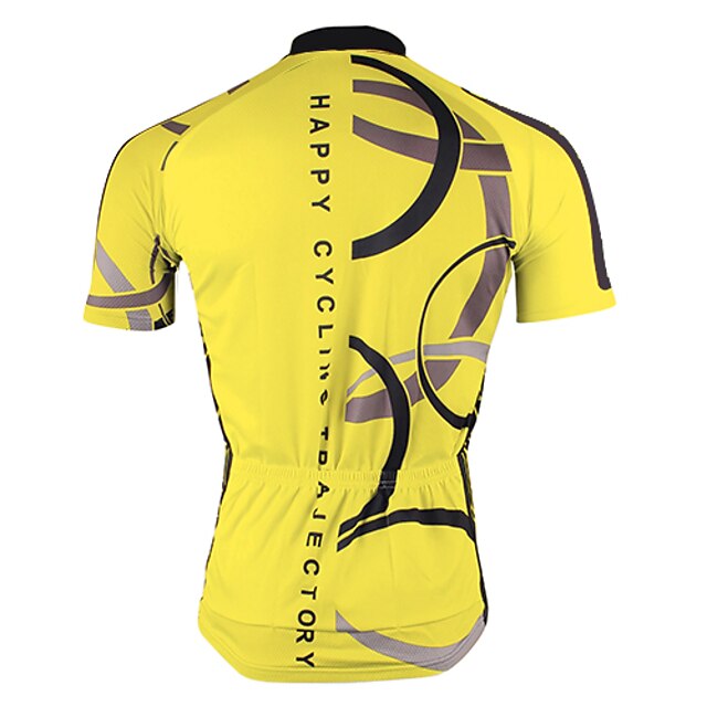 Men's Cycling Jersey Short Sleeve Bike Jersey Top with 3 Rear Pockets