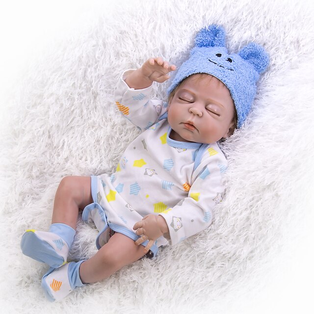  KEIUMI 22 inch Reborn Doll Baby & Toddler Toy Reborn Toddler Doll Baby Boy Gift Cute Lovely Parent-Child Interaction Tipped and Sealed Nails Full Body Silicone 23D72-C223 with Clothes and Accessories