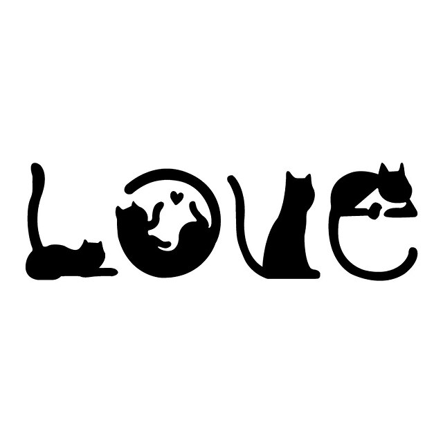  kreativ kärlek tecknad katt vägg klistermärke sovrum heminredning självhäftande byta dörr klistermärke 26 * 7,8 cm