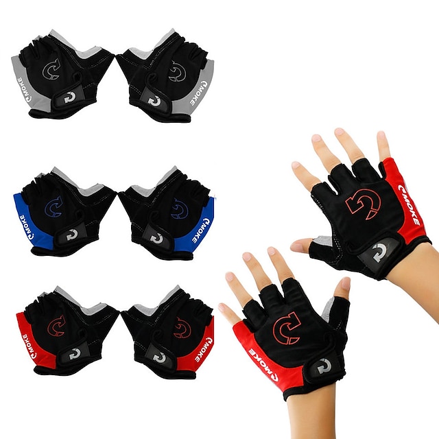 UK Half Finger Cycling Gloves MTB Bike Bicycle Cycle Riding Sport Fingerless 