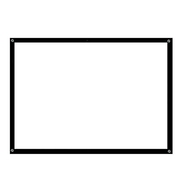 Projector Screen 4K Movie 16:9 HD 60 72 84 100 120 150 inch Foldable and Portable Anti-Crease Indoor Outdoor Projection Video for Home Party Office Classroom World Cup Game 12