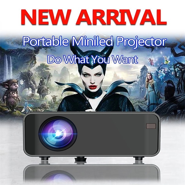 Led Projector 4200 Lux With 50000 Hrs Long Life Led Portable Home Theater Projector