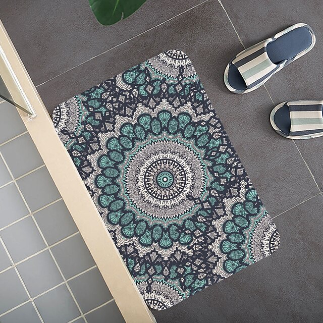 Home & Garden Bath Accessories | Bathroom Mats Modern New Design Coral Velve Material Machine Made Bohemian Pattern 1pc - YQ1897