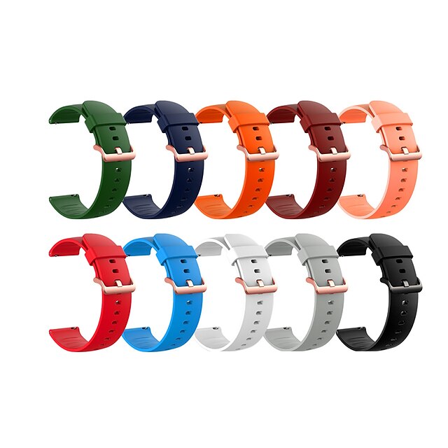  22mm Watch Band for Xiaomi Watch Color Xiaomi Sport Band / Classic Buckle Silicone Wrist Strap