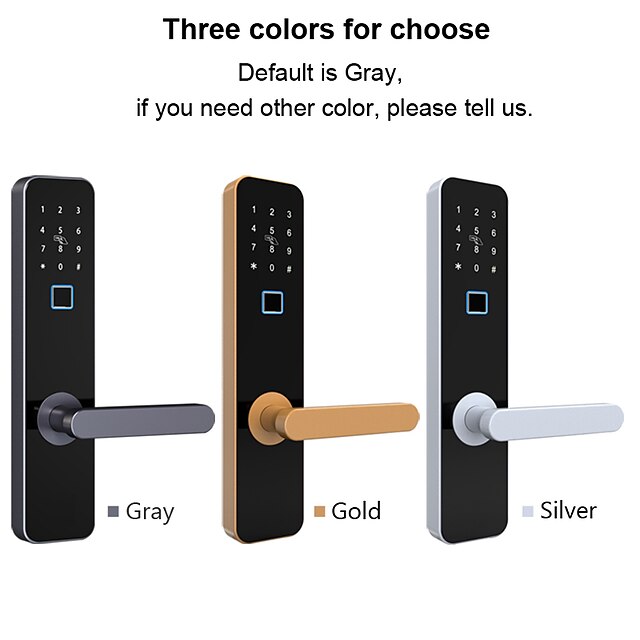  Zinc Alloy Fingerprint Lock / Intelligent Lock Smart Home Security System Fingerprint unlocking / Password unlocking Household / Home / Apartment Security Door / Copper Door / Wooden Door (Unlocking