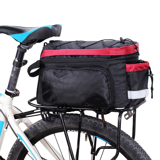 Bike Trunk Bag Bicycle Rack Rear Carrier Bag Extendable Large Capacity