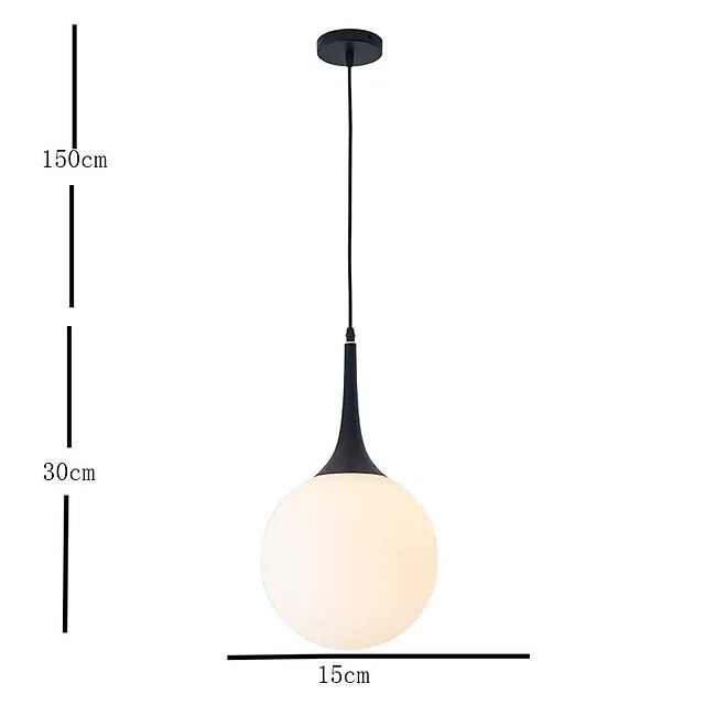 Lights & Lighting Pendant Lights | 15 cm Single Design Pendant Light Metal Modern 220-240V - KP57166